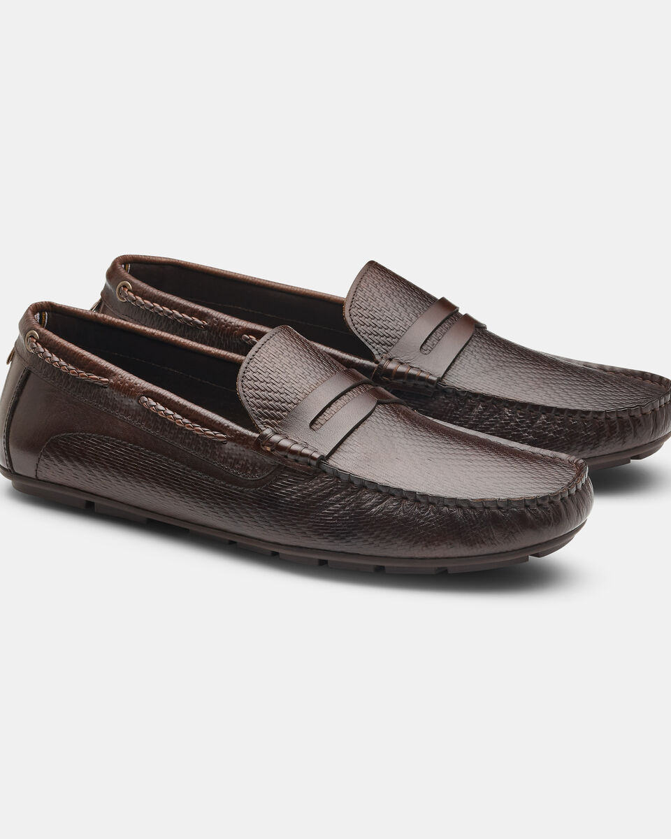 Bratto Leather Driver, Brown, hi-res